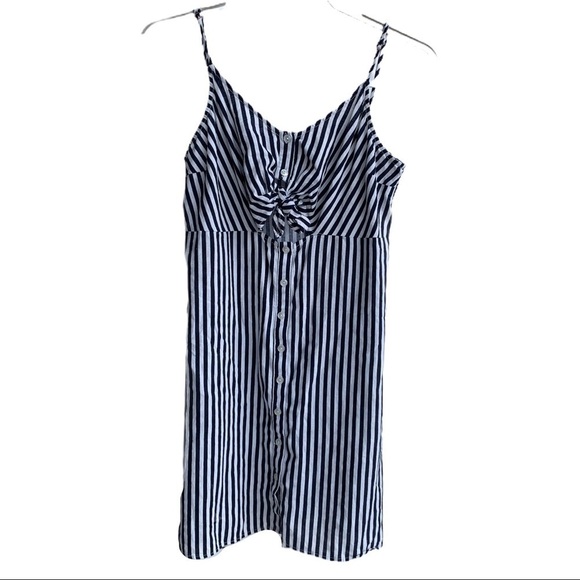 L.A. Hearts Pac Sun Skater Stripe Cutout Mini Dress Size Large - Picture 3 of 15